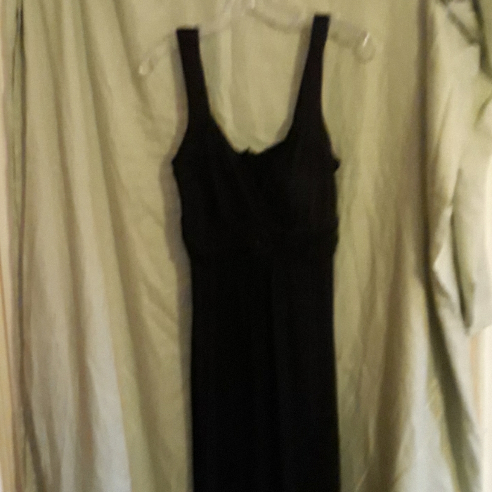 Long black evening dress